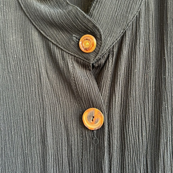 Sequel by Sharon Anthony black tunic-length vest, size 14 - Picture 12 of 12